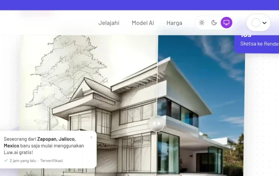 Luw.ai, AI yang Bisa Ubah Sketsa Arsitektur Jadi Render dalam Hitungan Detik