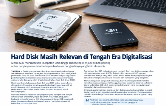 Media Penyimpanan Komputer Terus Berkembang di Era Digital