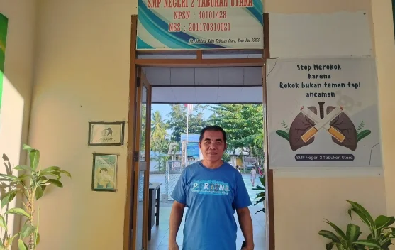 SMP Negeri 2 Tabukan Utara Gelar Kejuaraan Voli