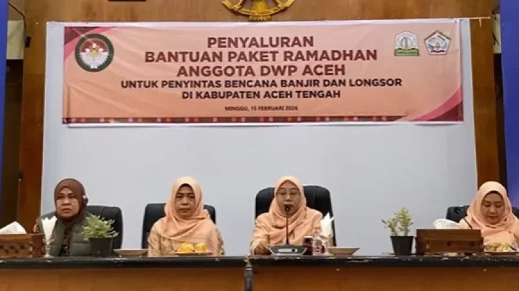 DWP Aceh Salurkan Bantuan Paket Ramadhan ke Takengon