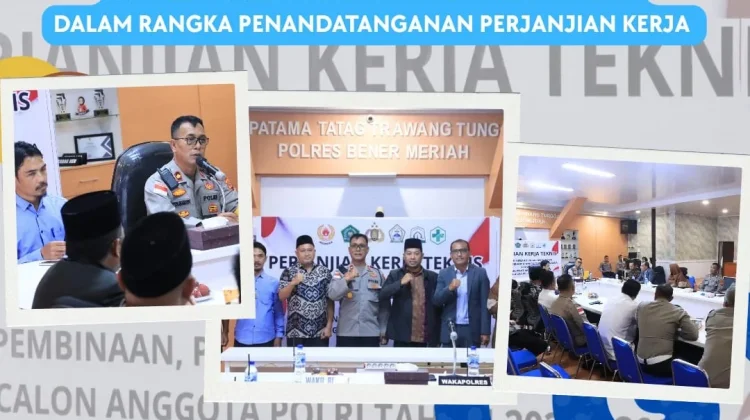 Rekrut Anggota Polri, Polres Bener Meriah Jalin Kerjasama