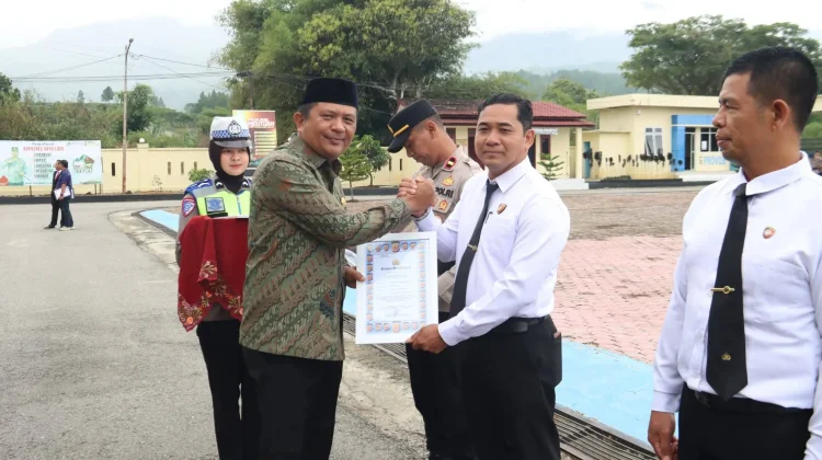 Tanggulangi Bencana, Personel Polres Gayo Lues Diberi Penghargaan