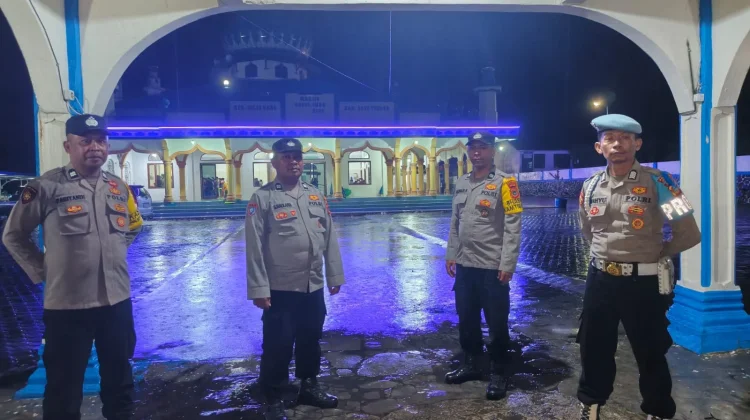 Polres Aceh Tengah Laksanakan Pengamanan Shalat Tarawih