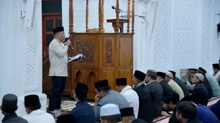 Pemkab Bener Meriah Safari Ramadan Pertama di Masjid Babussalam