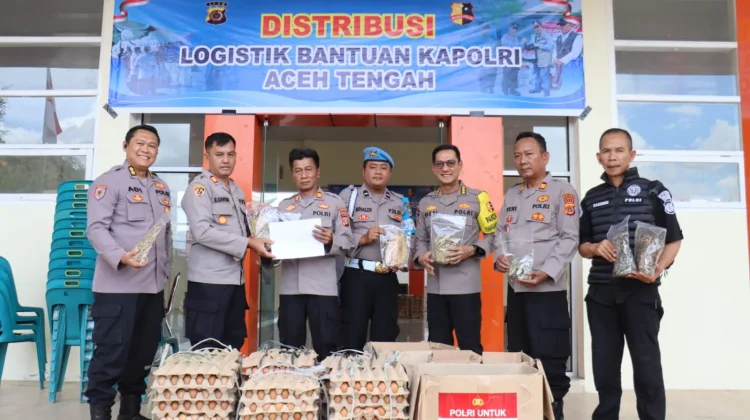 Bantuan Kapolri Disalurkan ke 34 Titik Pengungsian  di Takengon