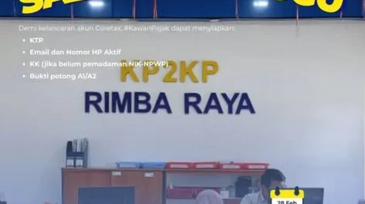 Kejar Target Lapor SPT, KP2KP Rimba Raya Buka Layanan Akhir Pekan