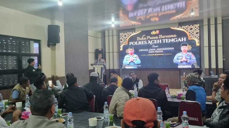 Kapolres Aceh Tengah Bukber Bersama Wartawan