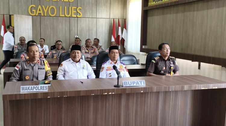 KaKankemenag Gayo Lues Ikuti Rakor Lintas Sektor Idul Fitri 1447 H
