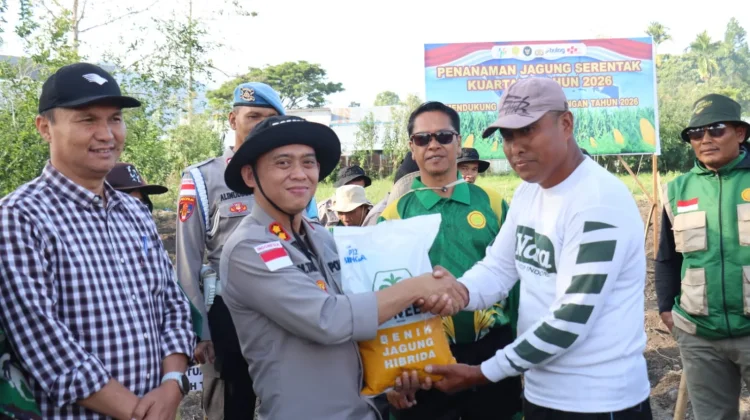 Polres Aceh Tengah Tanam Jagung Serentak Kuartal I