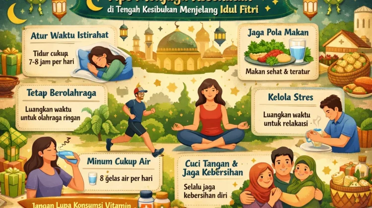 Tips Menjaga Kesehatan di tengah Kesibukan Persiapan Menjelang Idul Fitri