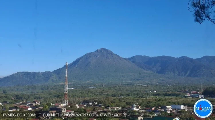 Update Aktivitas Gunung Bur Ni Telong 17 Maret 2026