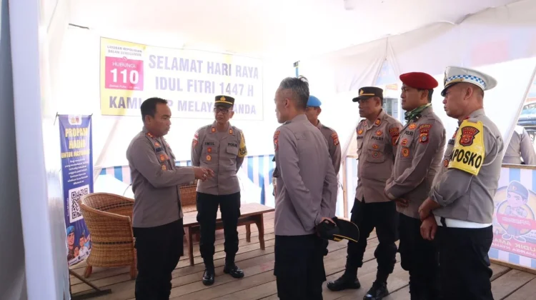 Kapolres Bener Meriah Tinjau Pos Pengamanan Operasi Ketupat