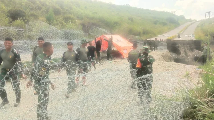 Pengerjaan Teknis Awal Pembangunan Jembatan Bailey Karang Rejo 3