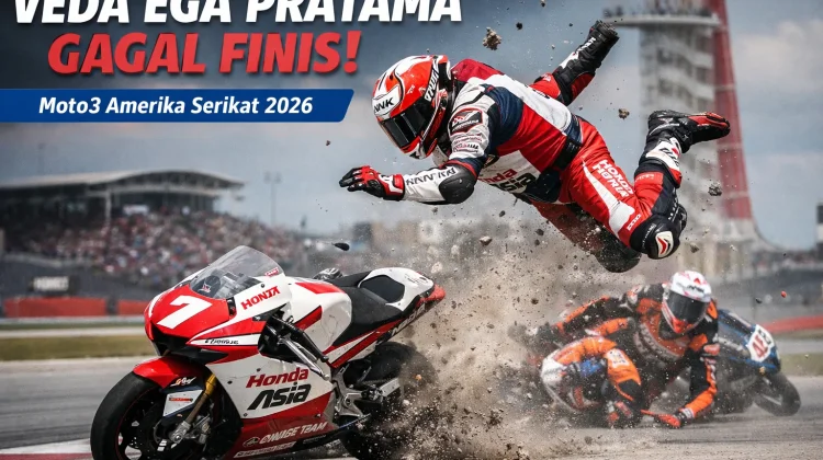Veda Ega Pratama Gagal Finis di Moto3 Amerika Serikat 2026