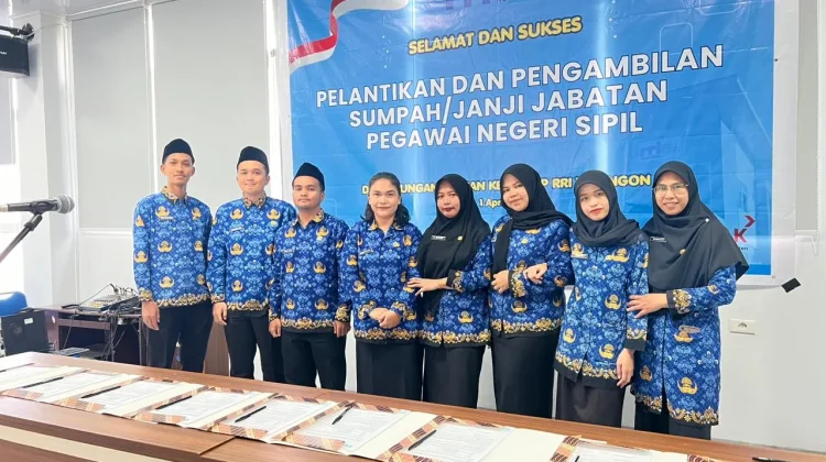 Ratusan PNS RRI Dilantik, 8 Diantaranya Siap Mengabdi di RRI Takengon