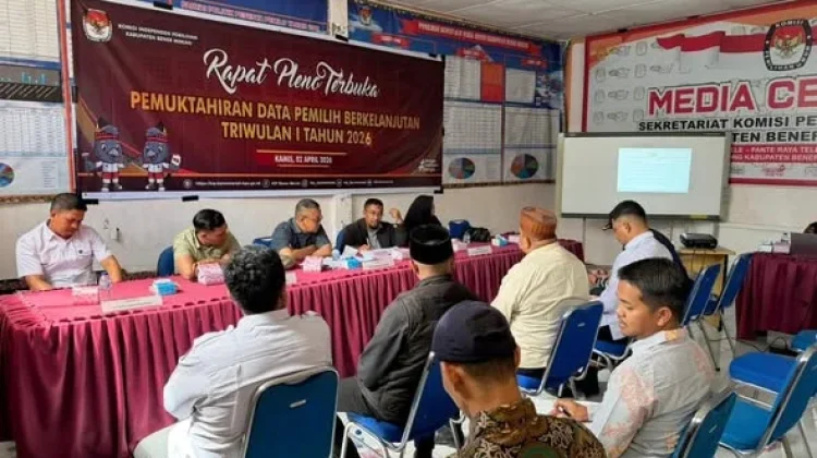 KIP Bener Meriah Gelar Pleno Penetapan Data Pemilih Berkelanjutan Triwulan I 2026