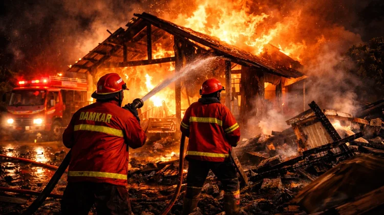 Dapur Rumah Warga di Permata Terbakar, Api Berhasil Dipadamkan