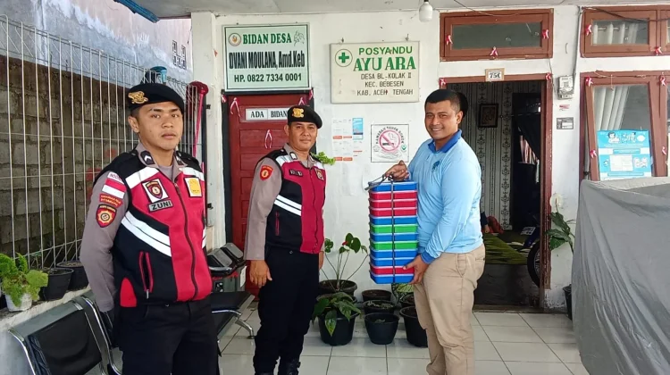 MBG Disalurkan, Sat Samapta Polres Aceh Tengah Pastikan Tanpa Hambatan