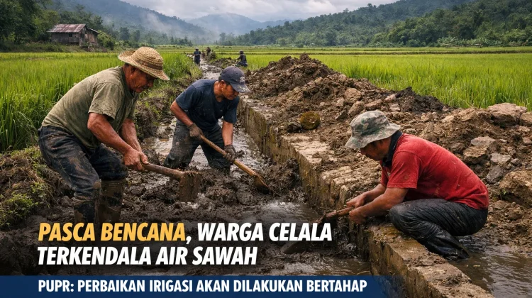 Pasca Bencana, Warga Celala, Aceh Tengah Terkendala Air Sawah