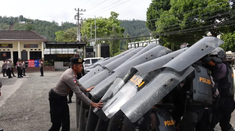Polres Aceh Tengah Giatkan Latihan Pengendalian Massa