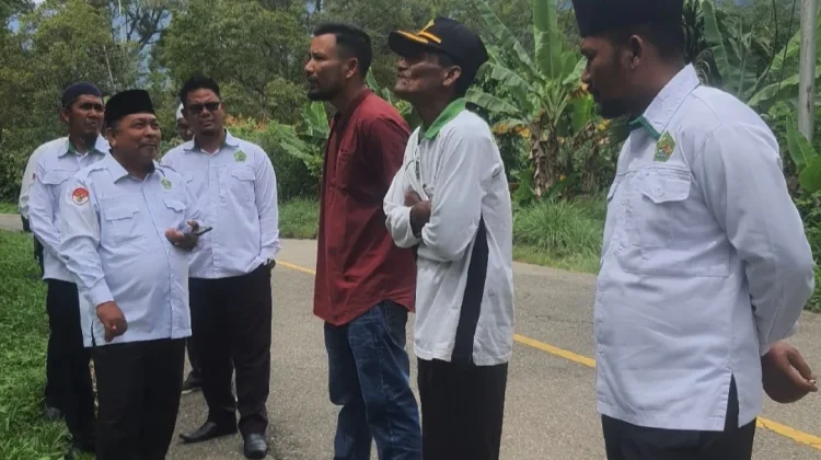 Kemenag Galus Tinjau Lahan Kantor KUA Putri Betung