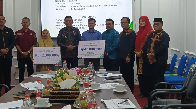 BPJS Ketenagakerjaan Serahkan Santunan Kematian di Gayo Lues