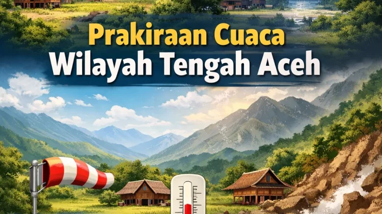 Wilayah tengah Aceh Berpotensi Hujan, Masyarakat Diminta Waspada