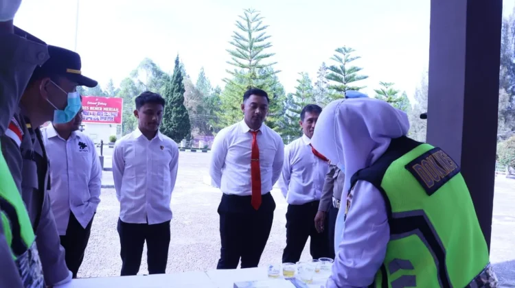 Cegah Penyalahgunaan Narkoba, Polres Bener Meriah Gelar Tes Urine Personel