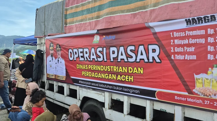 Stabilkan Harga Bahan Pokok, Operasi Pasar di Bener Meriah