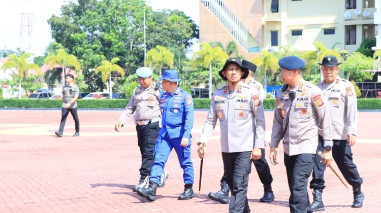 Polda Aceh Simulasikan Sispamkota, Tegaskan Pelayanan Humanis Jelang May Day 2026