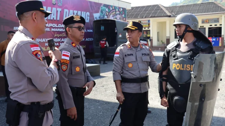 Kapolres Pantau Langsung Latihan Asah Kemampuan Personel dalam Pengamanan dan Pe