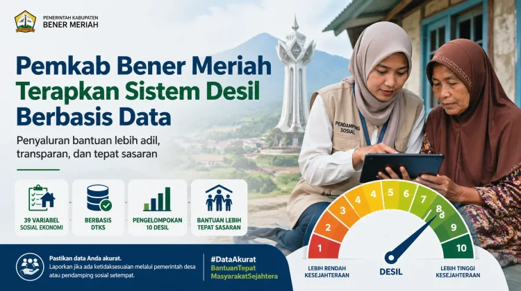 Pemkab Bener Meriah Terapkan Sistem Desil Berbasis Data