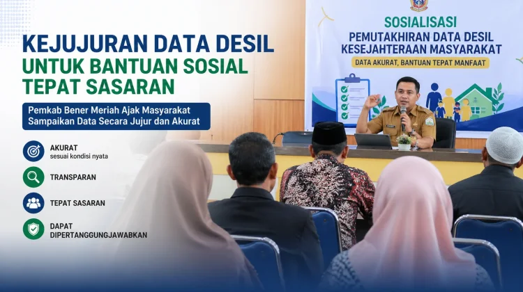 Pemkab Bener Meriah Tekankan Kejujuran Data Desil demi Bansos Tepat Sasaran
