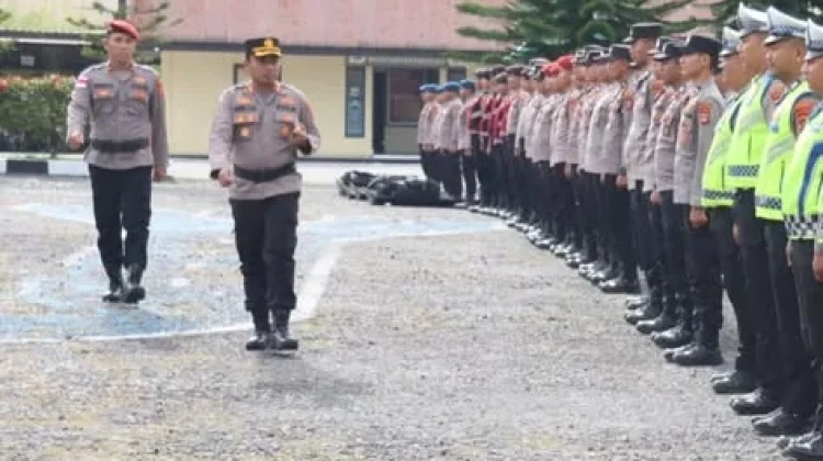 Polres Bener Meriah Gelar Apel Siaga May Day 2026