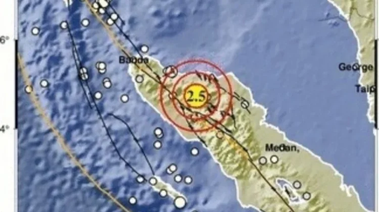 Gempabumi Tektonik M3.2 Dirasakan di Kabupaten Bener Meriah