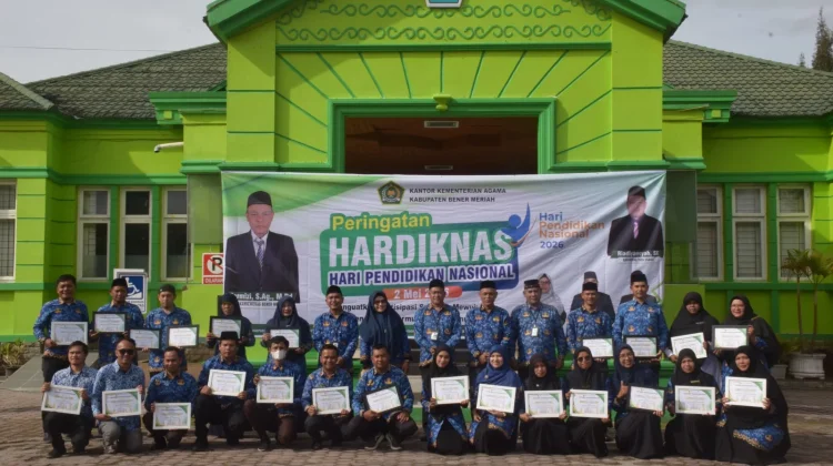 Peringati Hardiknas 2026, Kemenag Bener Meriah Apresiasi GTK Berprestasi