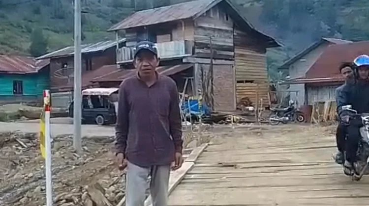 Jembatan Sementara Bale Nosar Kini Sudah Bisa Dilalui