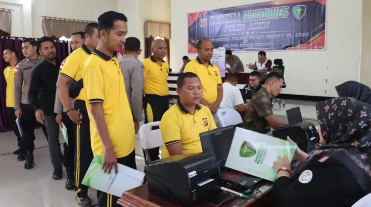 Polda Aceh Gelar Rikkes Berkala 2026 di Polres Bener Meriah