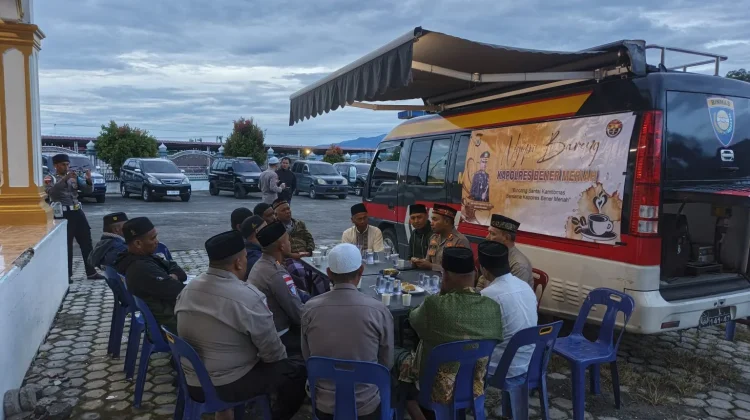 Ngopi Bareng Kapolres, Warga dan Tokoh Masyarakat Kompak Jaga Kamtibmas