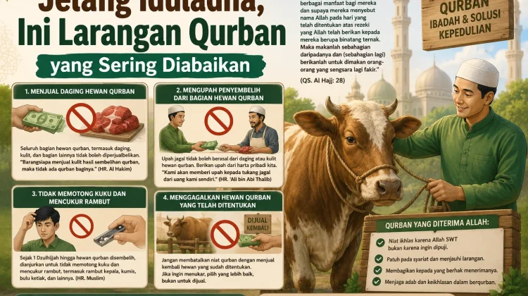 Jelang Iduladha, Ini Larangan Kurban yang Sering Diabaikan
