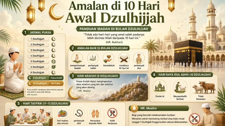 Amalan Utama di 10 Hari Awal Dzulhijjah, Momentum Meraih Pahala Berlipat