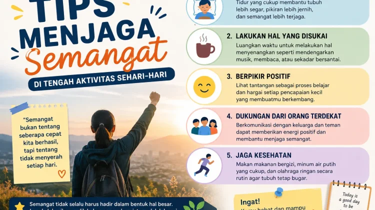 Tips Menjaga Semangat di tengah Aktivitas Sehari-hari
