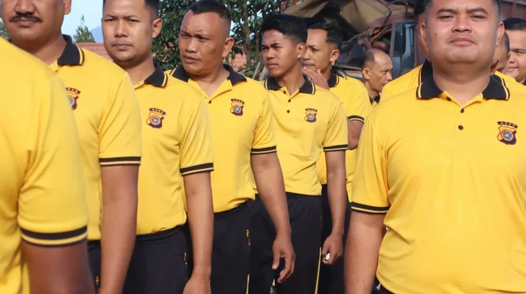 Personel Polres Bener Meriah Gelar Olahraga Rutin Bersama
