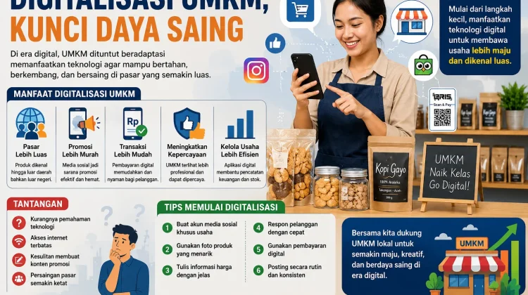 Digitalisasi UMKM Jadi Kunci Daya Saing di Era Modern
