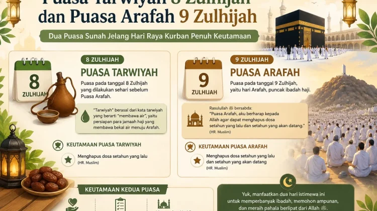 Puasa Tarwiyah dan Puasa Arafah jelang Hari Raya Kurban Penuh Keutamaan