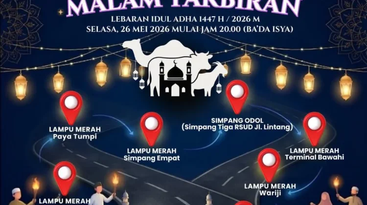 Malam Ini, Pemkab Aceh Tengah Gelar Pawai Takbir Idul Adha 1447 H