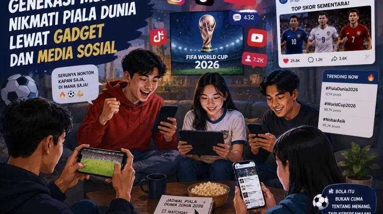Generasi Muda Kini Nikmati Piala Dunia lewat Gadget dan Media Sosial