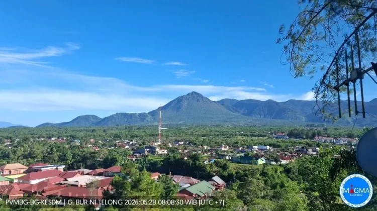 Burni Telong Masih Waspada, Tercatat Tiga Gempa Vulkanik Dalam