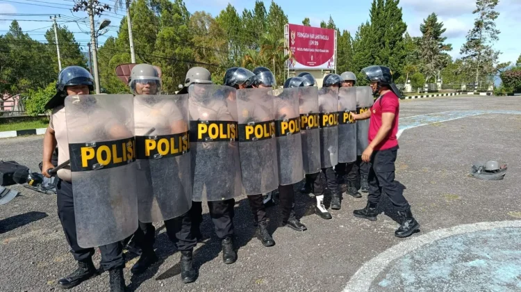 Polres Bener Meriah Gelar Latihan Dalmas