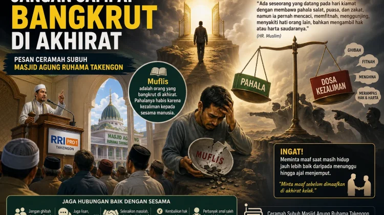 Jangan Sampai Bangkrut di Akhirat meski Rajin Beribadah
